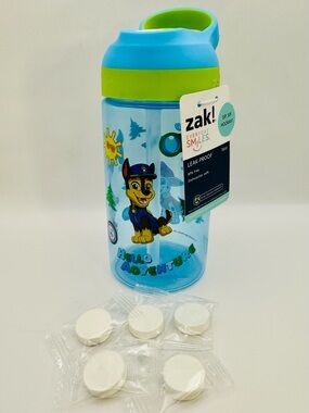 Zak! Kid's 16 oz Leak-Proof Water Bottle - Paw Patrol + Bottle Cleaning Tabs